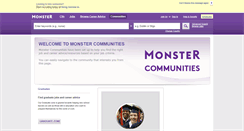 Desktop Screenshot of community.monster.ie