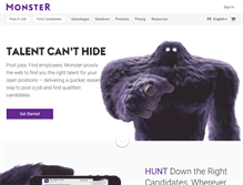 Tablet Screenshot of hiring.monster.ca