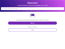 Tablet Screenshot of monster.com.my