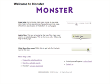 Tablet Screenshot of help.network.monster.ie