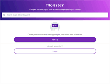 Tablet Screenshot of monster.com.ph