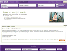 Tablet Screenshot of career-services.monster.ca