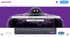 Desktop Screenshot of monster.fr