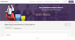 Desktop Screenshot of careerbooster.monster.com.hk