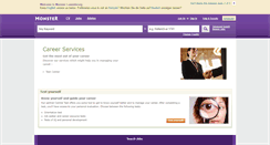 Desktop Screenshot of career-services.monster.lu