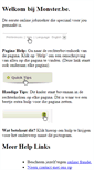 Mobile Screenshot of help.nederlands.monster.be