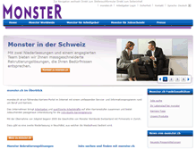 Tablet Screenshot of info.monster.ch