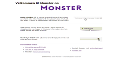 Desktop Screenshot of hjelp.monster.no